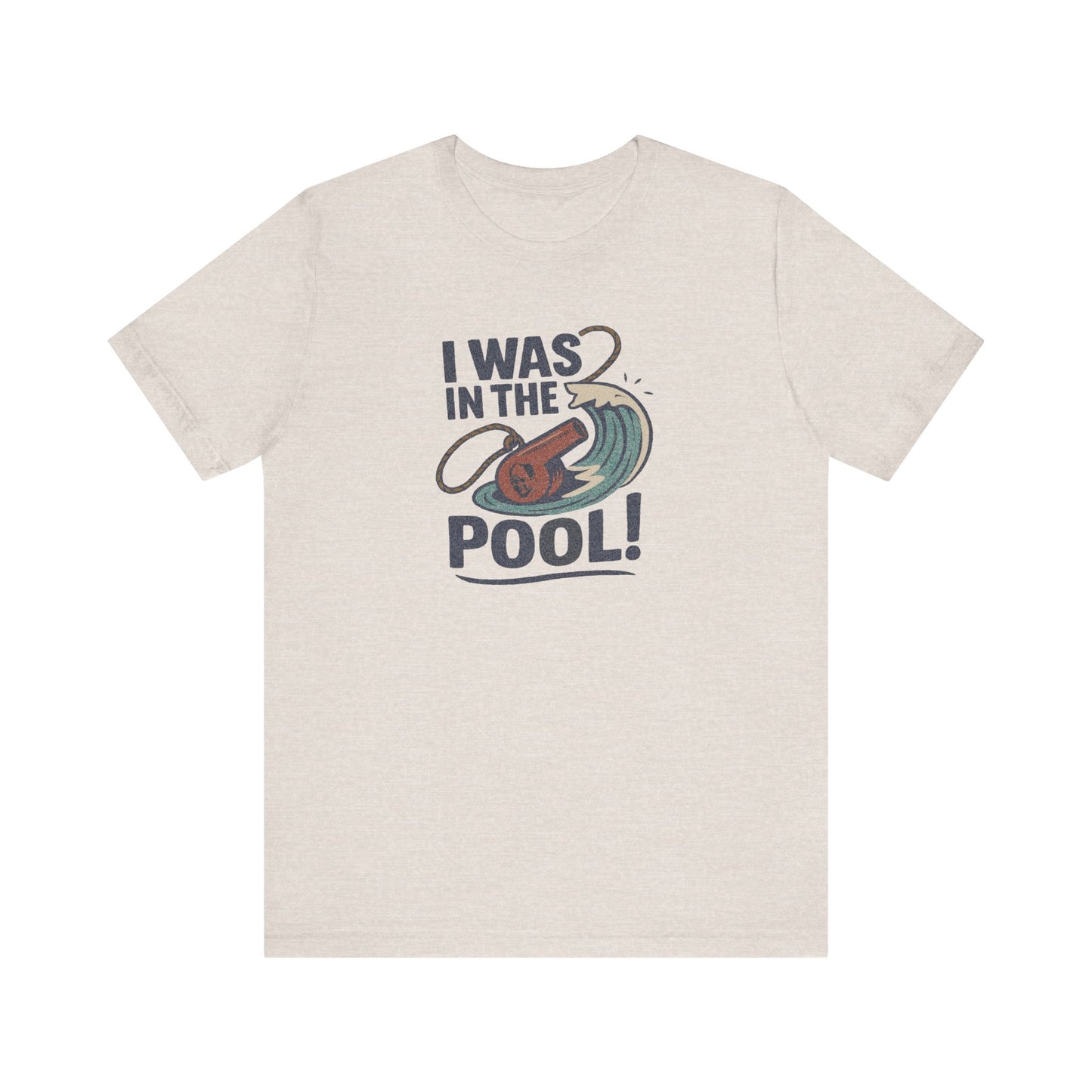 I Was in the Pool! — George Costanza Shrinkage Retro Tee (Light)
