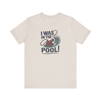 I Was in the Pool! — George Costanza Shrinkage Retro Tee (Light)