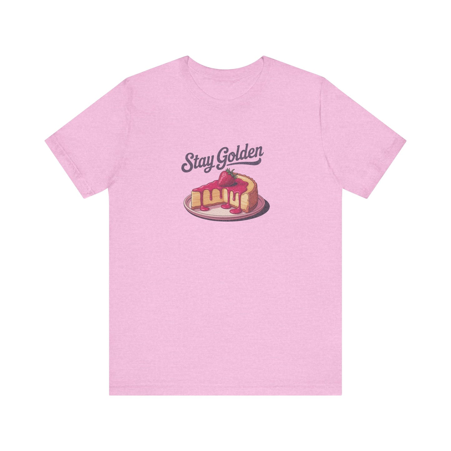 Stay Golden — Retro Cheesecake Graphic Tee (Light)