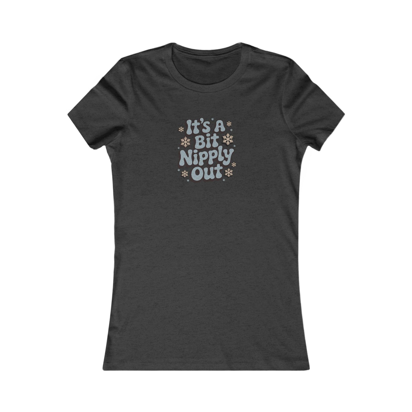 It's a Bit Nipply Out — Christmas Vacation Retro Women's Tee (Dark)