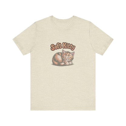 Soft Kitty Sick-Day Lullaby — Big Bang Theory Retro Tee (Light)
