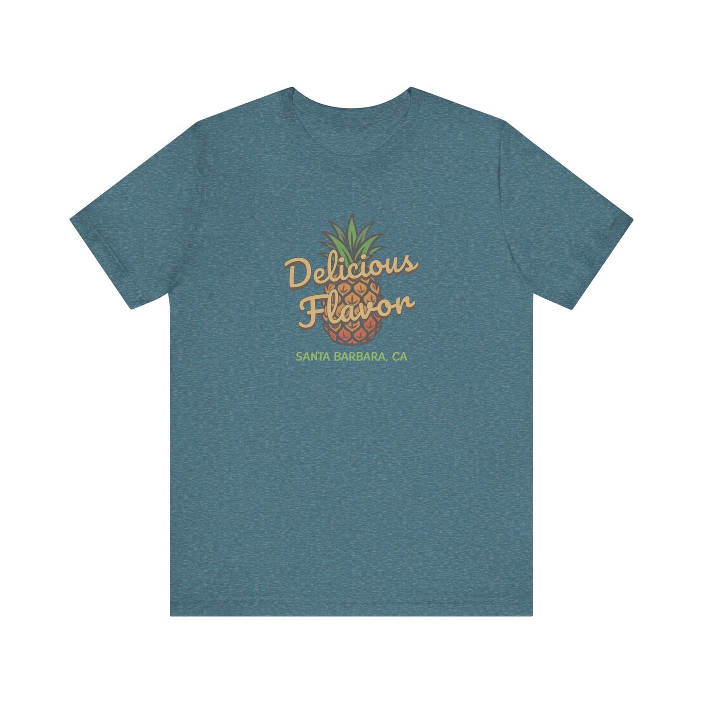 Delicious Flavor — Santa Barbara Pineapple Retro Tee (Dark)