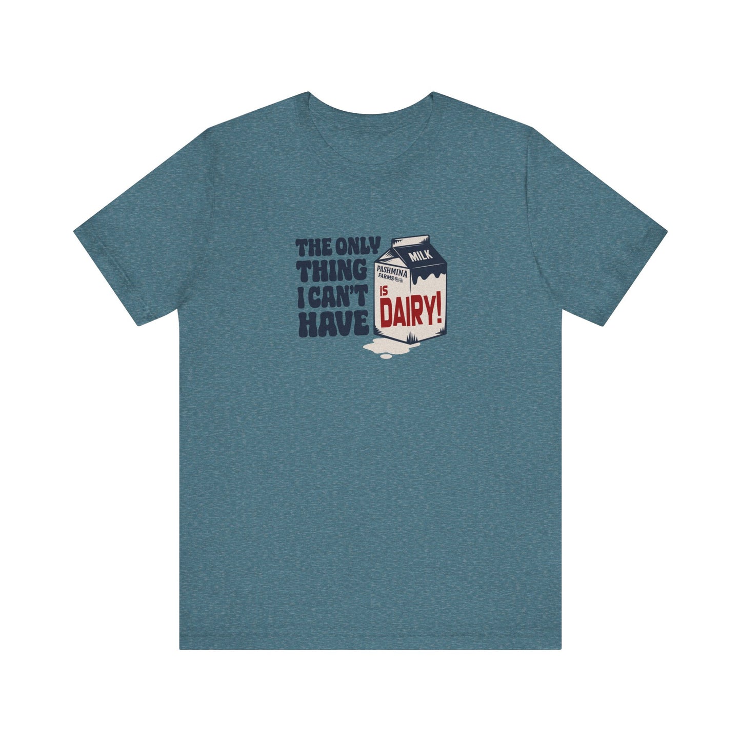 Can’t Have Dairy — Friends Jill Green Retro Tee (Light)