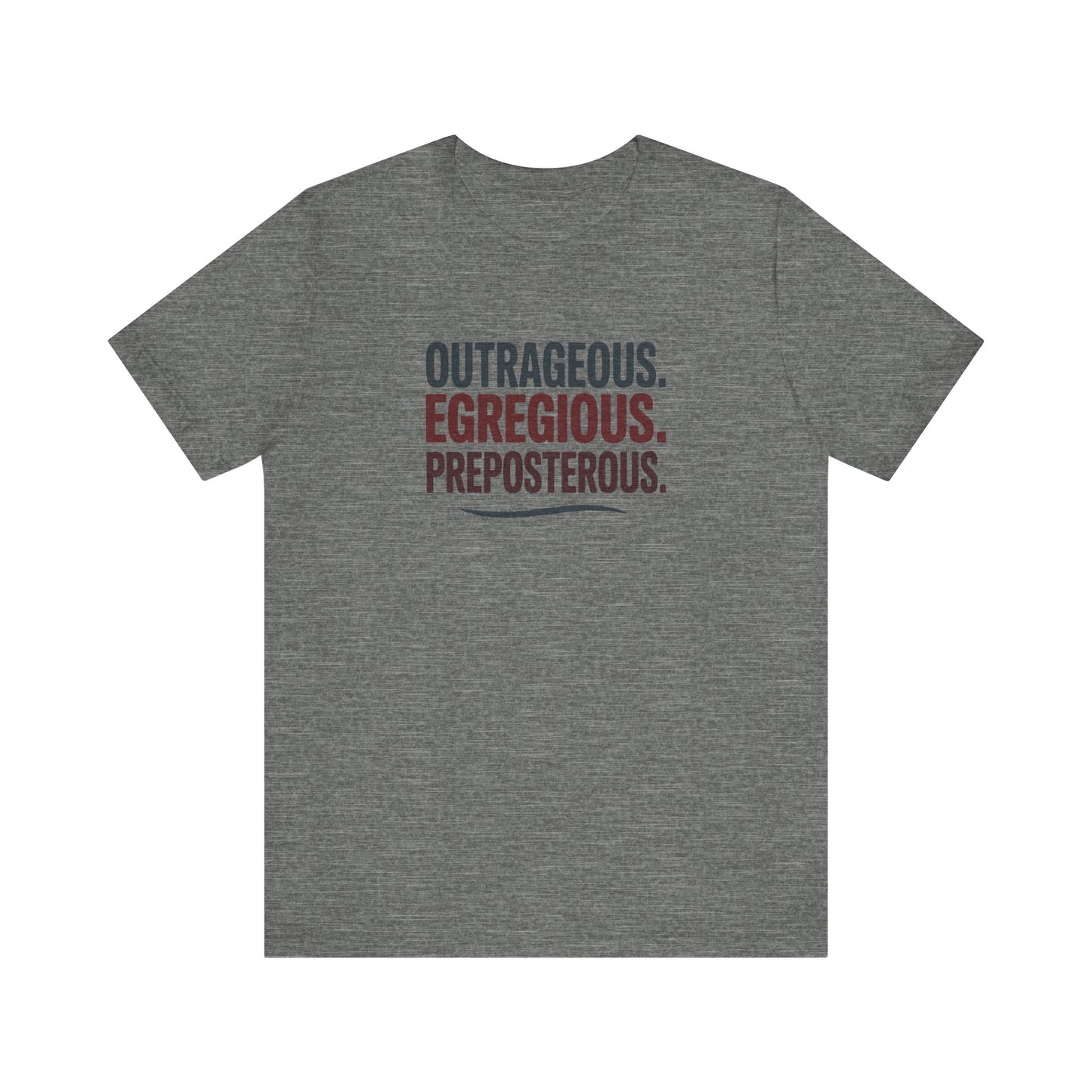 Outrageous Egregious Preposterous — Seinfeld Retro Tee (Dark)