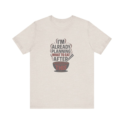 Planning What to Eat After This — Retro Foodie Tee (Light)