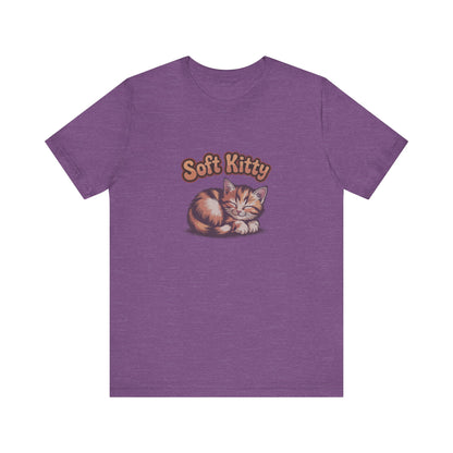 Soft Kitty Sick-Day Lullaby — Big Bang Theory Retro Tee (Light)