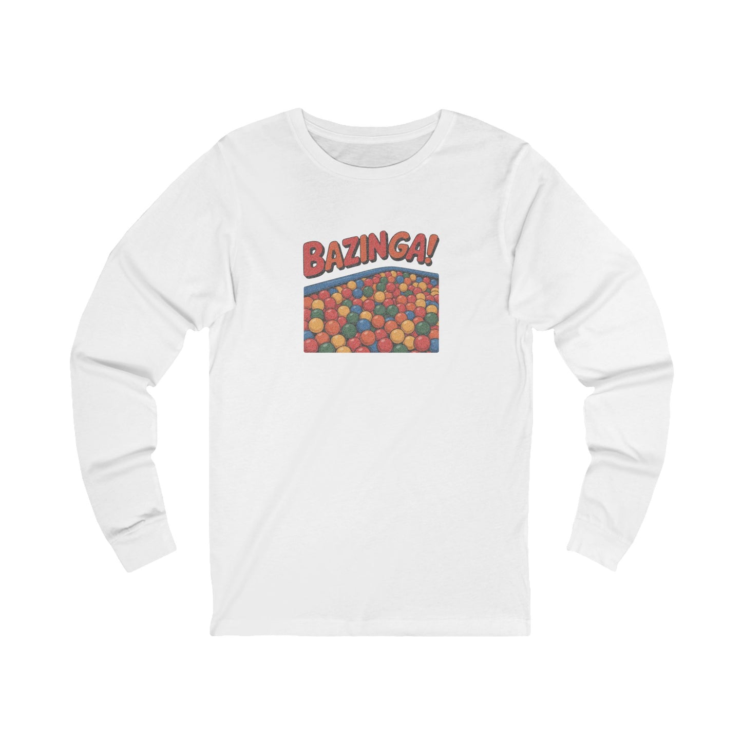 Bazinga! Ball Pit — Big Bang Theory Retro Long Sleeve (Light)