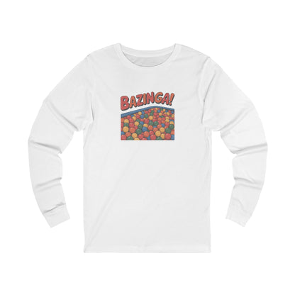 Bazinga! Ball Pit — Big Bang Theory Retro Long Sleeve (Light)