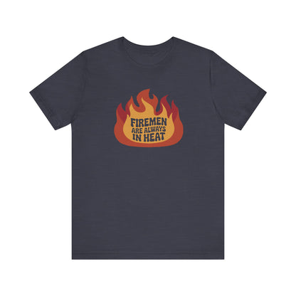 Firemen Are Always in Heat — Flirtatious Retro Tee (Dark)