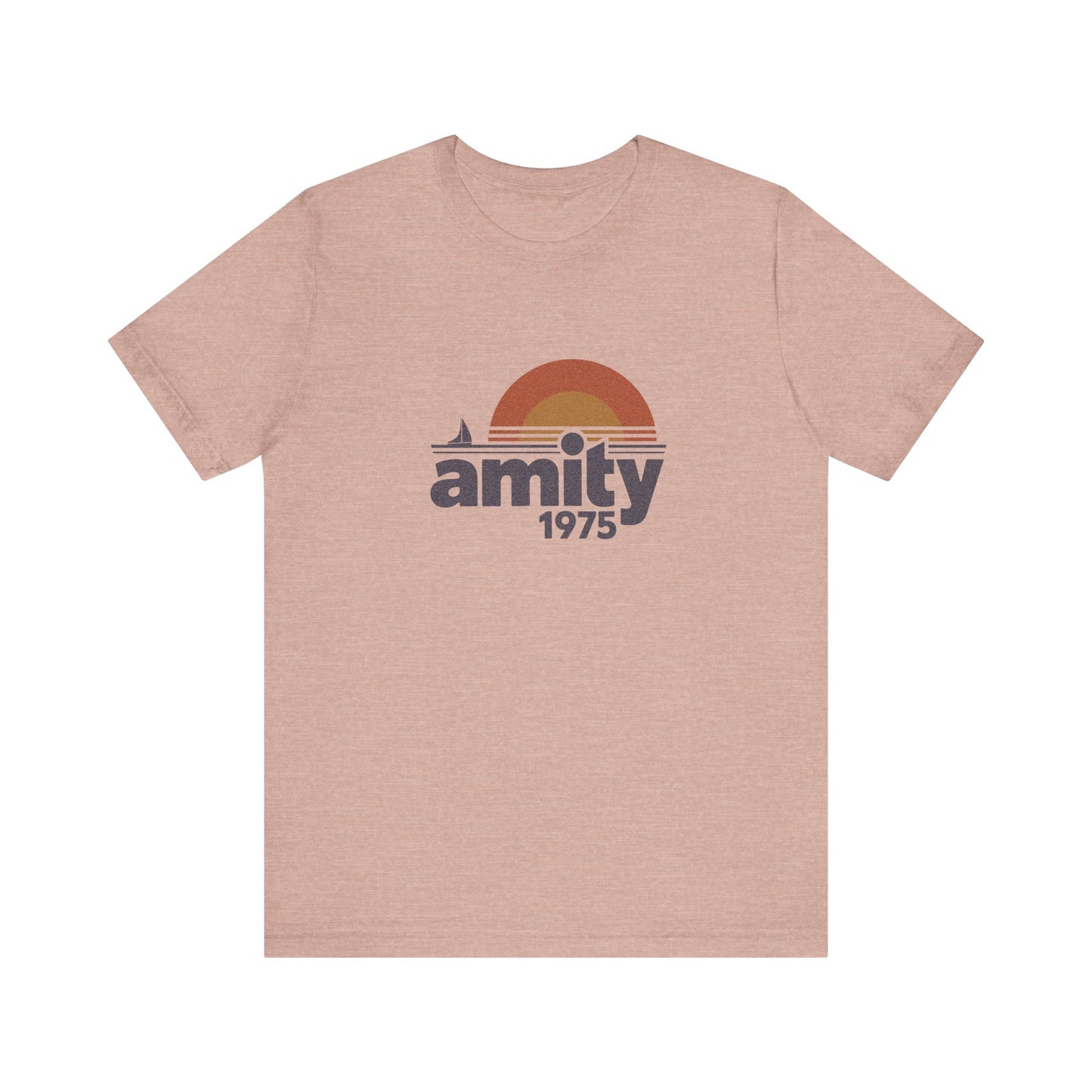 Amity Island 1975 — Jaws-Inspired Retro Tee (Light)