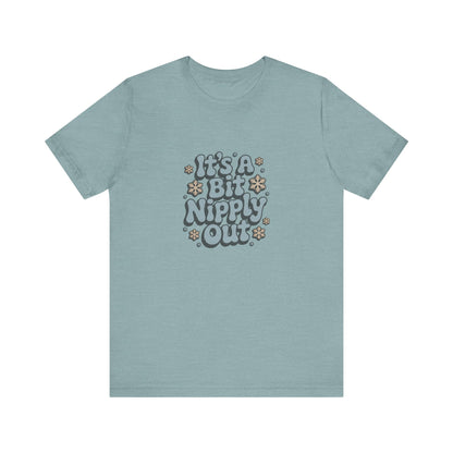 It's a Bit Nipply Out — Christmas Vacation Retro Tee (Light)