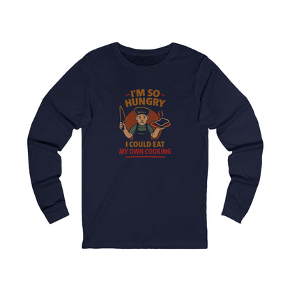 I'm So Hungry, I Could Eat My Own Cooking — Retro Long Sleeve (Dark)
