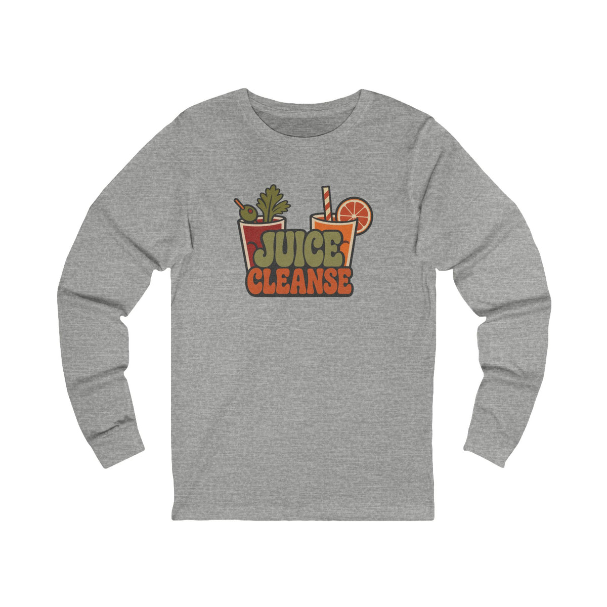 Juice Cleanse Liquid Diet — Boozy Brunch Retro Long Sleeve (Light)