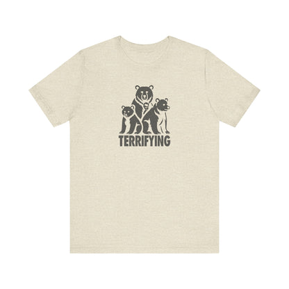 Bears Are Terrifying — Retro Silhouette Tee (Light)