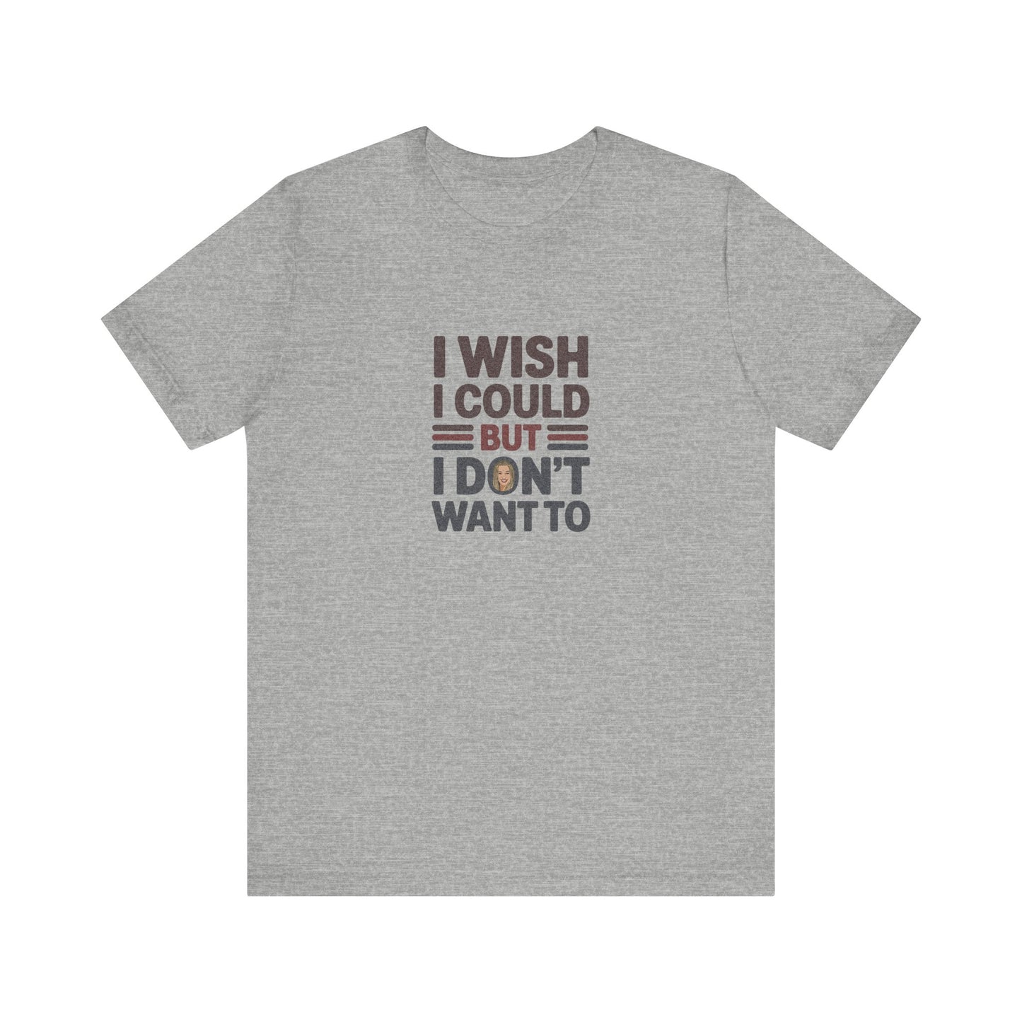 I Wish I Could, But I Don't Want To — Phoebe Buffay Retro Tee (Light)