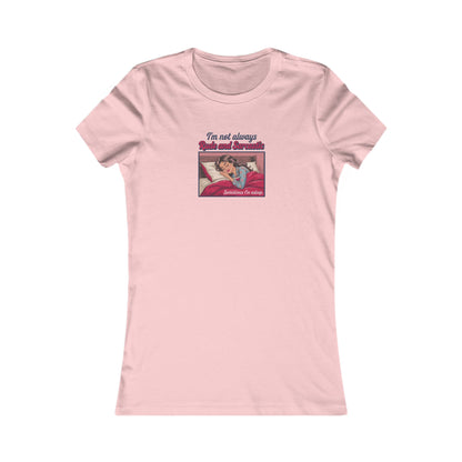 I'm Not Always Rude and Sarcastic — Retro Women's Tee (Light)