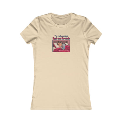 I'm Not Always Rude and Sarcastic — Retro Women's Tee (Light)
