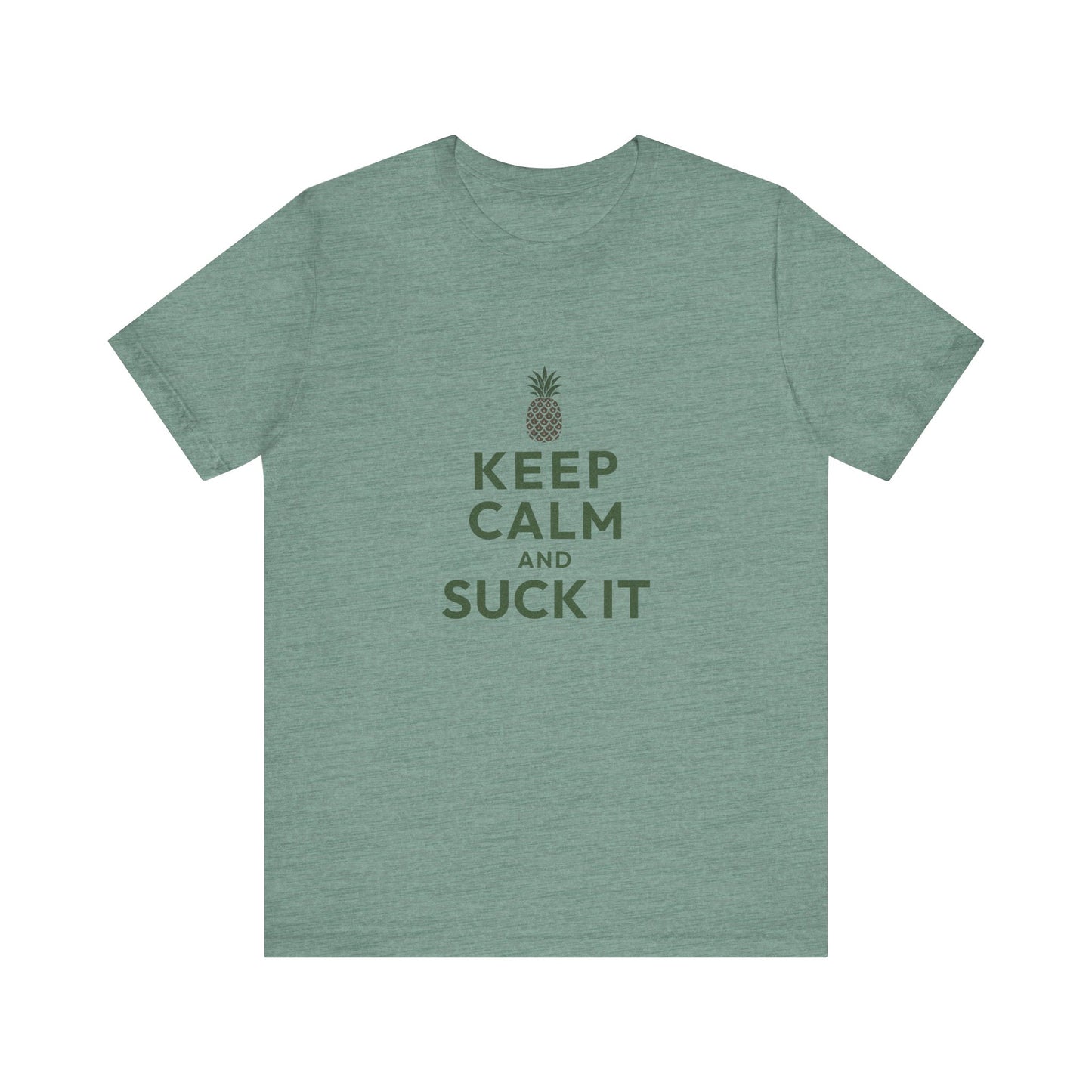 Keep Calm and Suck It — Psych Retro Tee (Light)