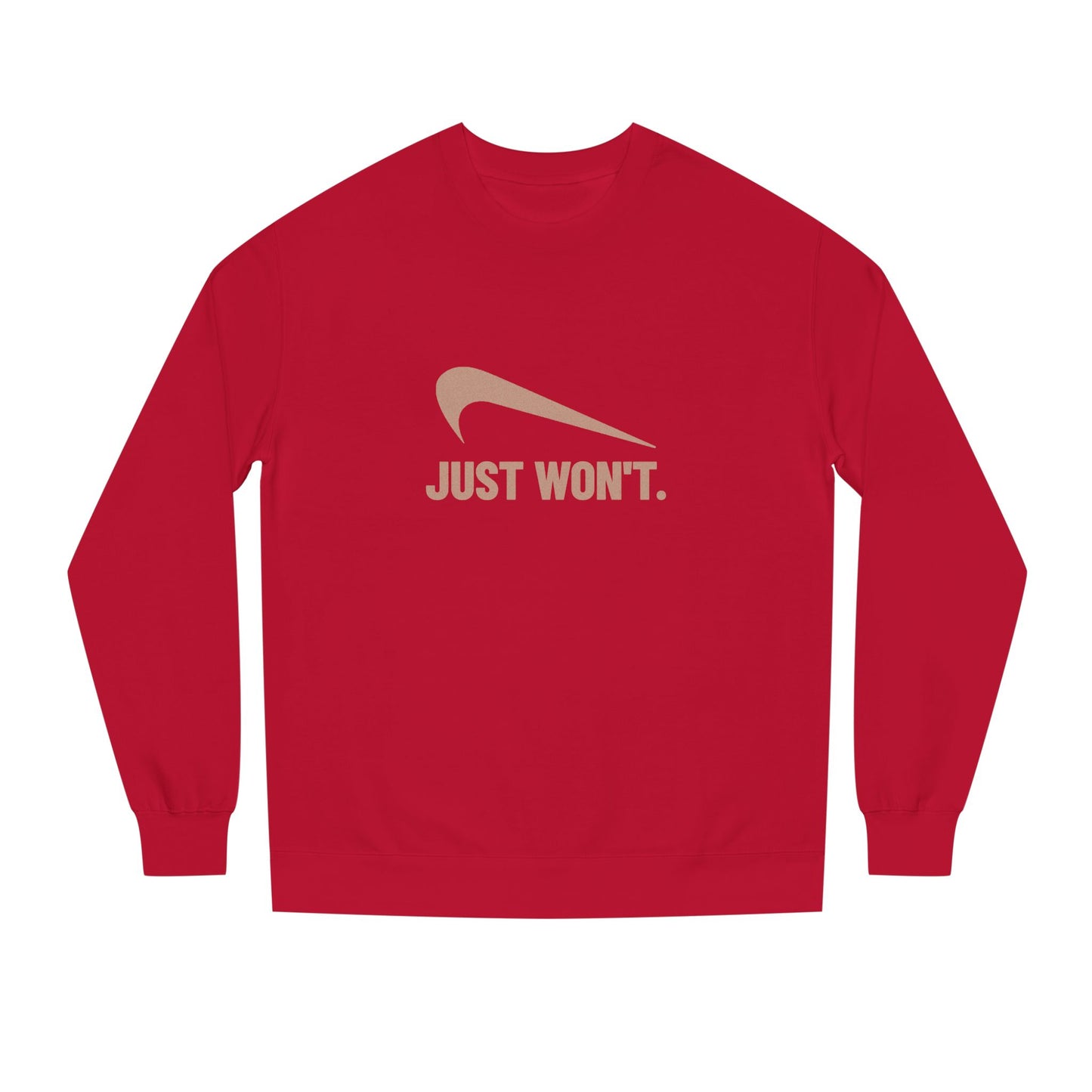 Just Won’t Athletic Parody — Retro Workout Sweatshirt (Dark)