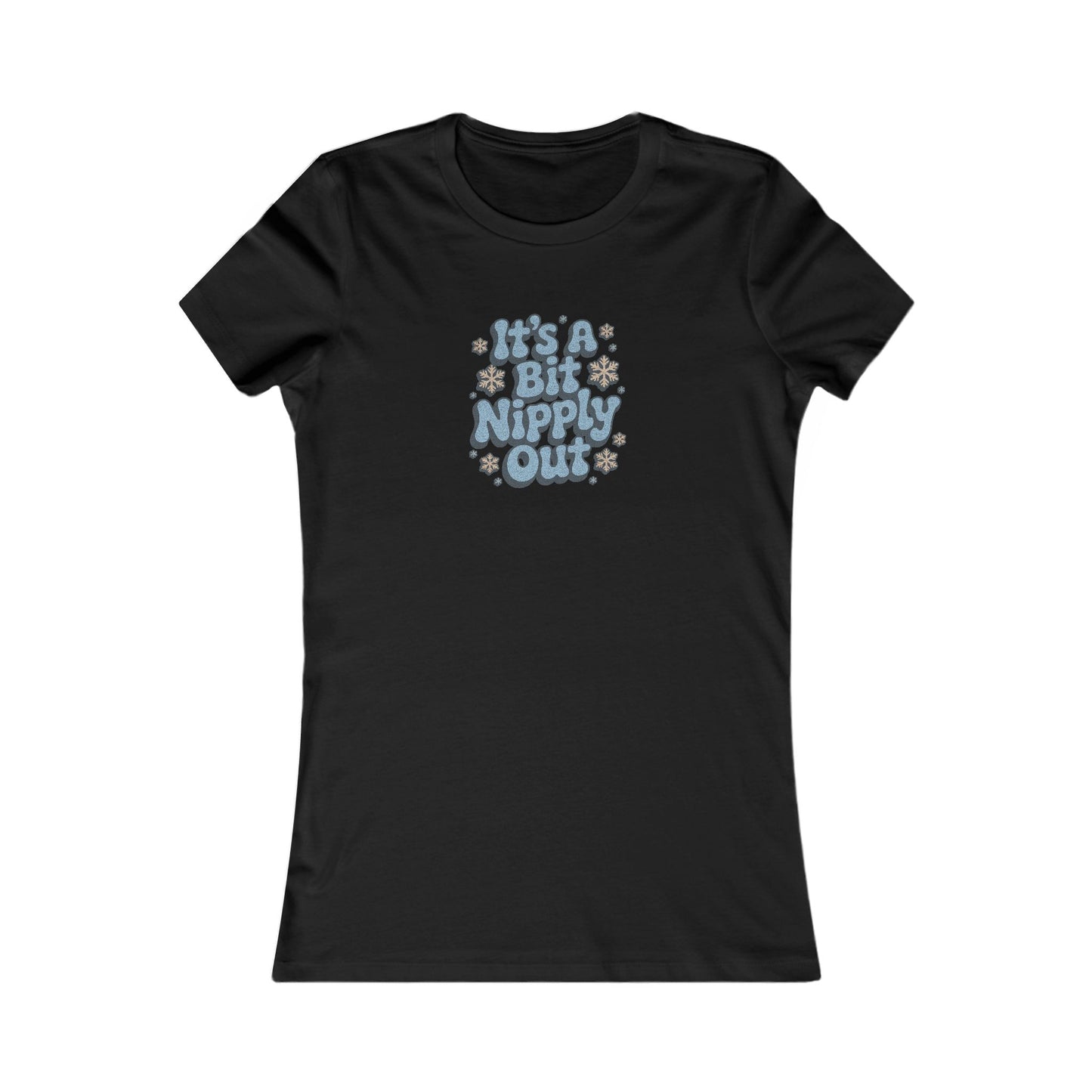 It's a Bit Nipply Out — Christmas Vacation Retro Women's Tee (Dark)