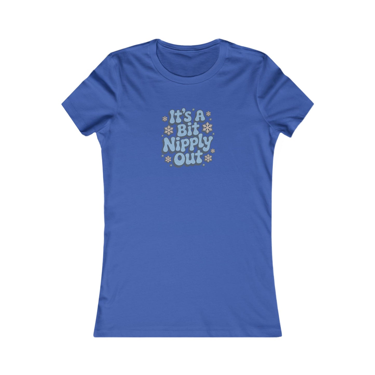 It's a Bit Nipply Out — Christmas Vacation Retro Women's Tee (Dark)
