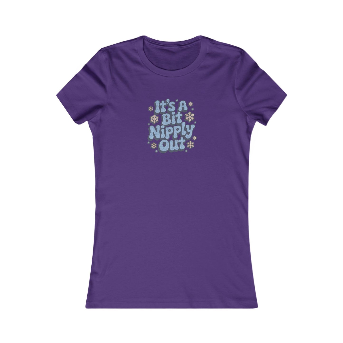 It's a Bit Nipply Out — Christmas Vacation Retro Women's Tee (Dark)