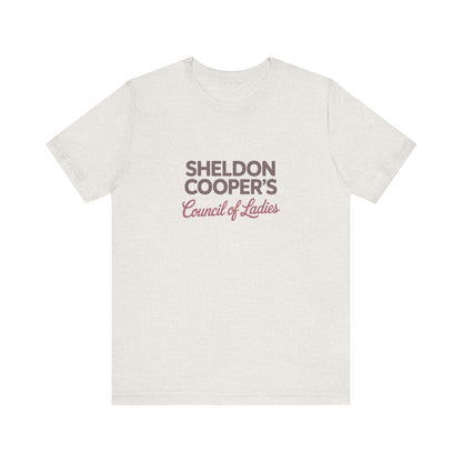 Sheldon Cooper’s Council of Ladies — TBBT Retro Tee (Light)