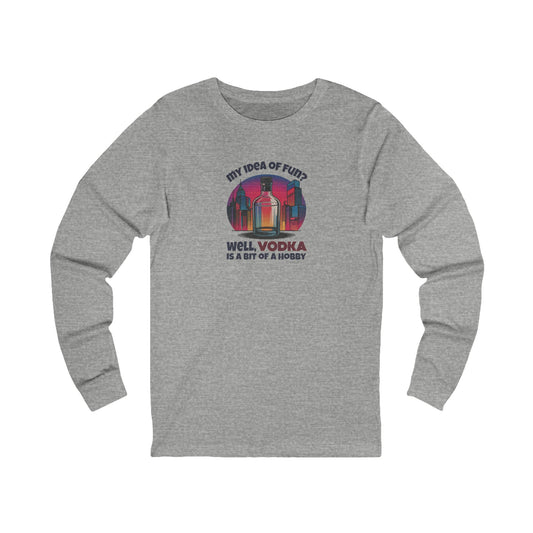 Vodka is a Bit of a Hobby — Retro Graphic Long Sleeve (Light)