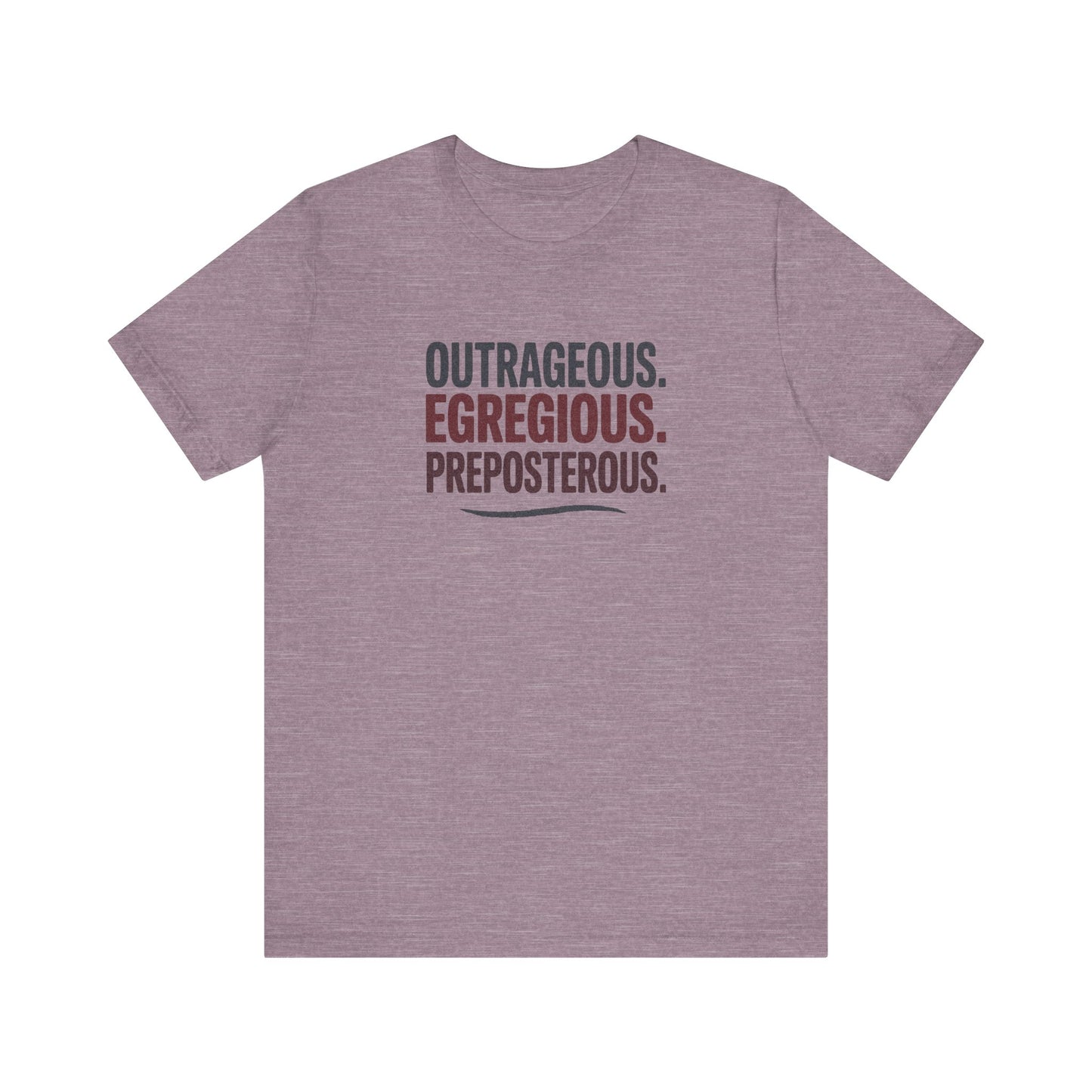 Outrageous Egregious Preposterous — Seinfeld Retro Tee (Dark)