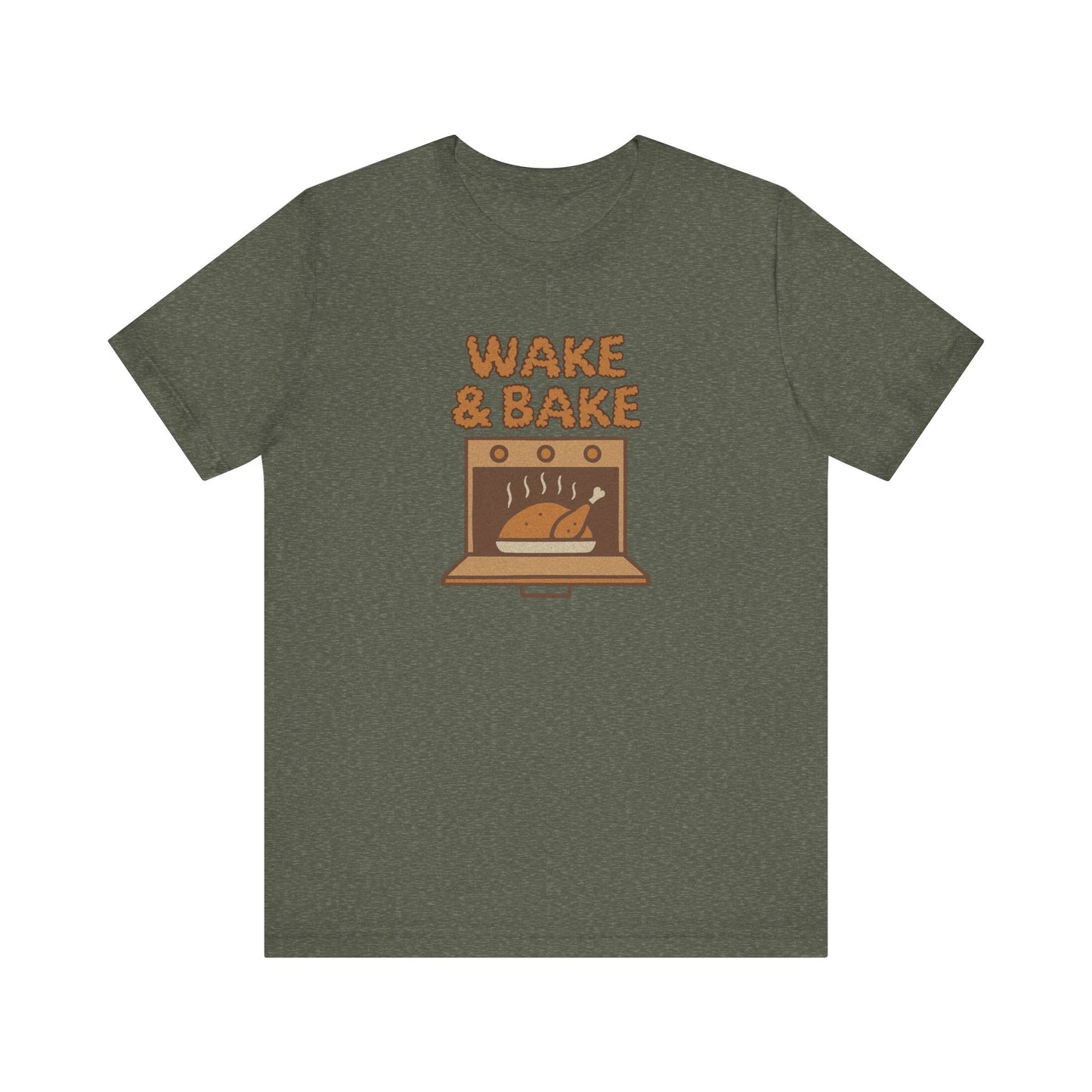 Wake & Bake — Retro Thanksgiving Turkey Tee (Dark)