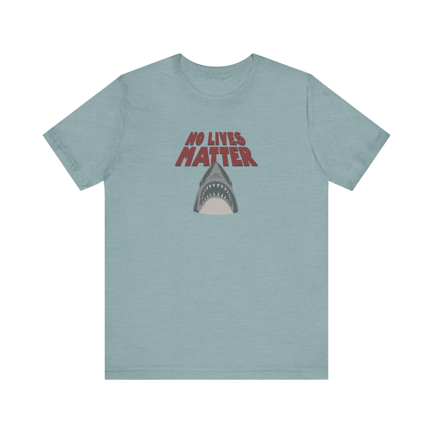 No Lives Matter — Jaws-Inspired Retro Tee (Light)