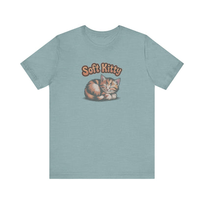 Soft Kitty Sick-Day Lullaby — Big Bang Theory Retro Tee (Light)