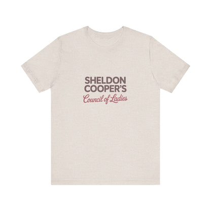 Sheldon Cooper’s Council of Ladies — TBBT Retro Tee (Light)