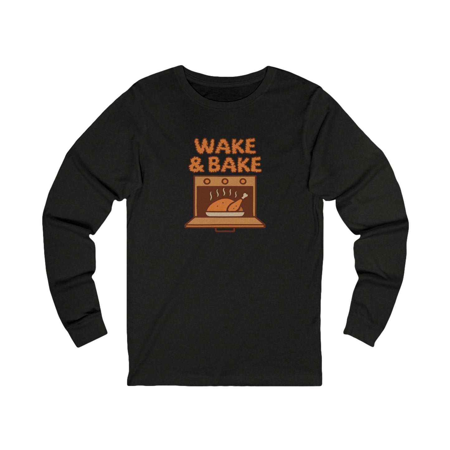 Wake & Bake — Retro Thanksgiving Turkey Long Sleeve (Dark)