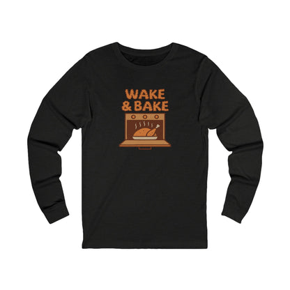 Wake & Bake — Retro Thanksgiving Turkey Long Sleeve (Dark)