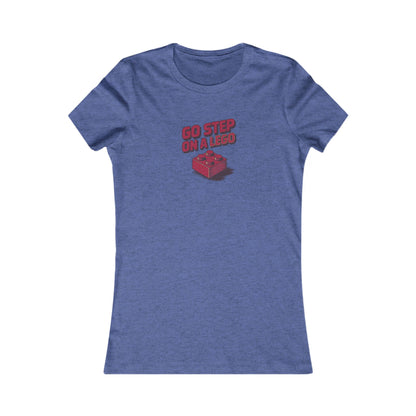 Go Step on a LEGO — Red Plastic Brick Retro Women's Tee (Dark)