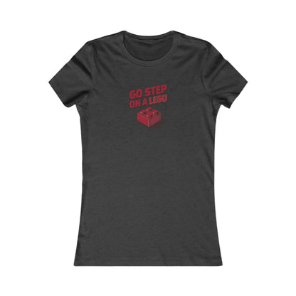 Go Step on a LEGO — Red Plastic Brick Retro Women's Tee (Dark)