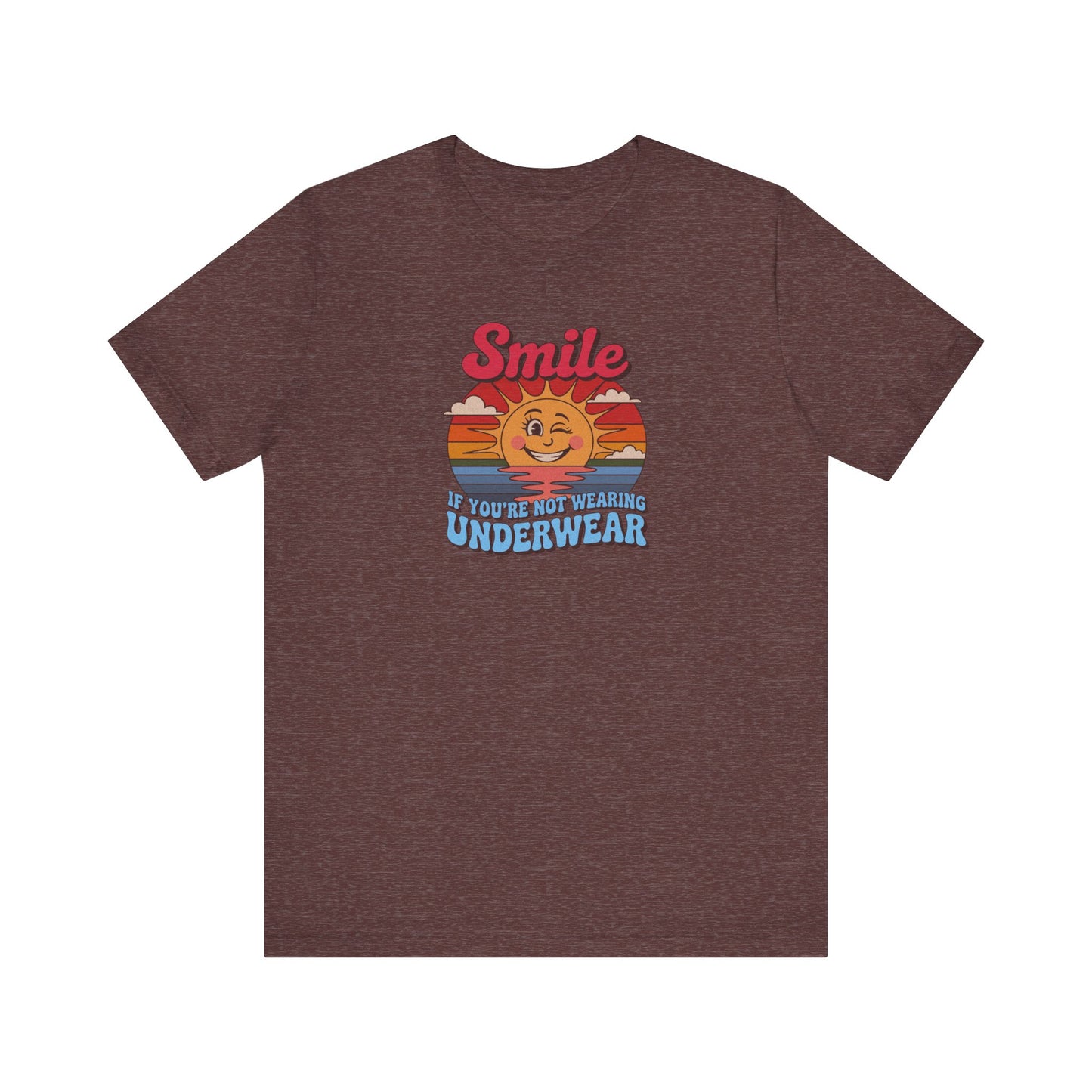 Smile If You’re Not Wearing Underwear — Retro Tee (Dark)