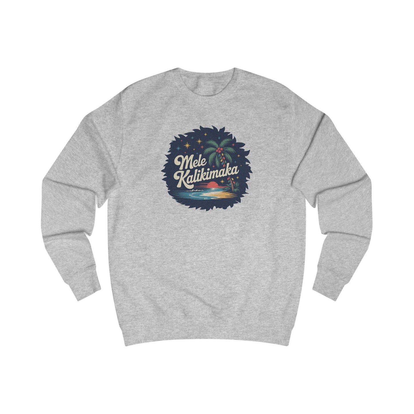Mele Kalikimaka — Retro Hawaiian Christmas Sweatshirt (Light)