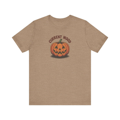 Current Mood (Vintage Jack) — Retro Halloween Tee (Light)