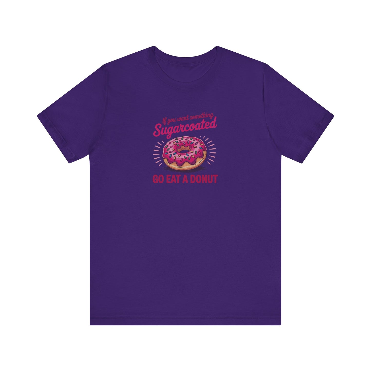 Sugarcoated (Go Eat a Donut) — Retro Graphic Tee (Dark)