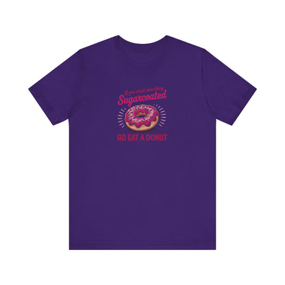 Sugarcoated (Go Eat a Donut) — Retro Graphic Tee (Dark)