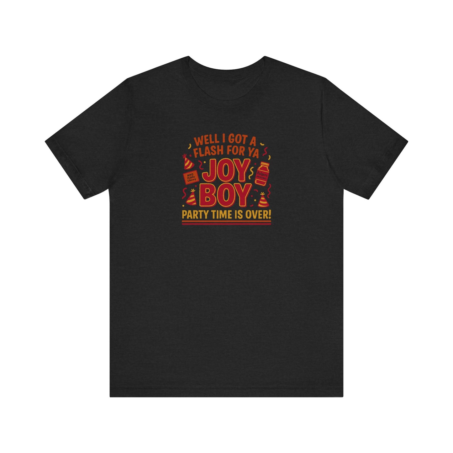 Joy Boy — Seinfeld Library Investigator Retro Tee (Dark)