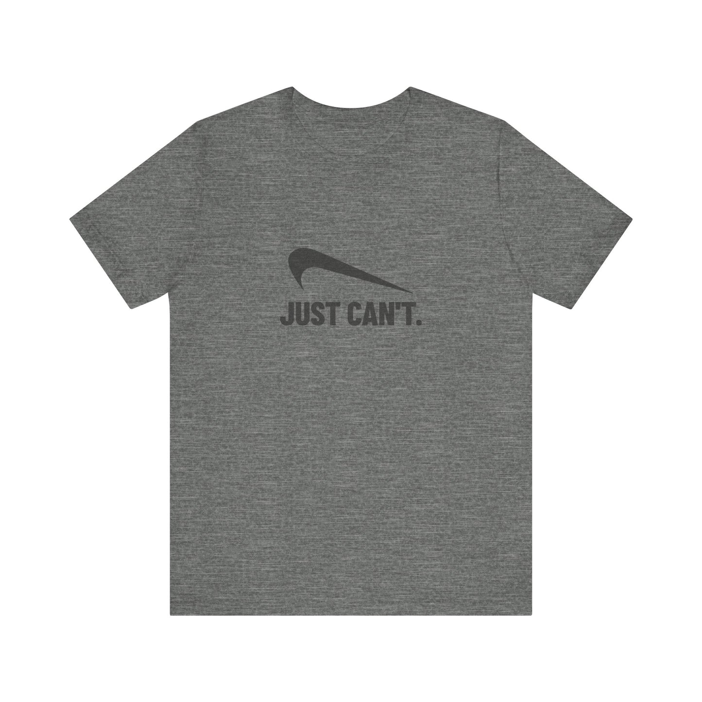 Just Can’t Athletic Parody — Retro Workout Tee (Light)
