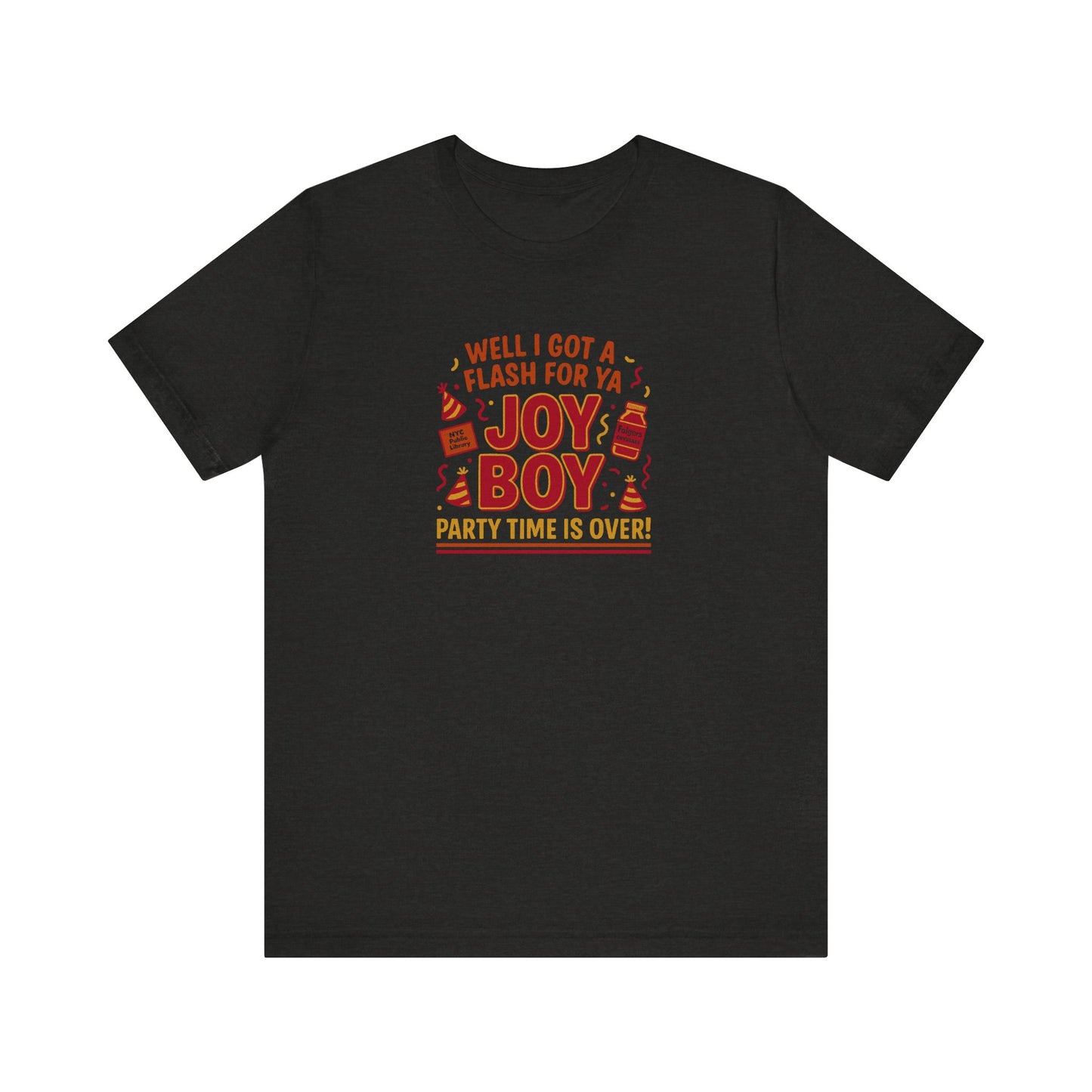 Joy Boy — Seinfeld Library Investigator Retro Tee (Dark)