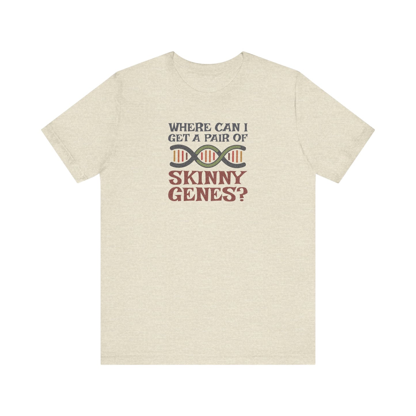 Pair of Skinny Genes (Colorful) — Retro Graphic Tee (Light)