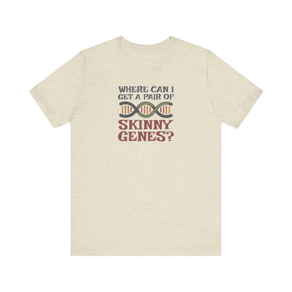 Pair of Skinny Genes (Colorful) — Retro Graphic Tee (Light)