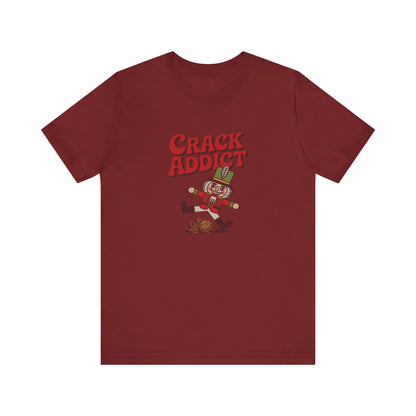 Crack Addict Nutcracker (Unhinged Remix) — Retro Tee (Dark)