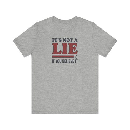 It’s Not a Lie, If You Believe It — George Costanza Retro Tee (Light)