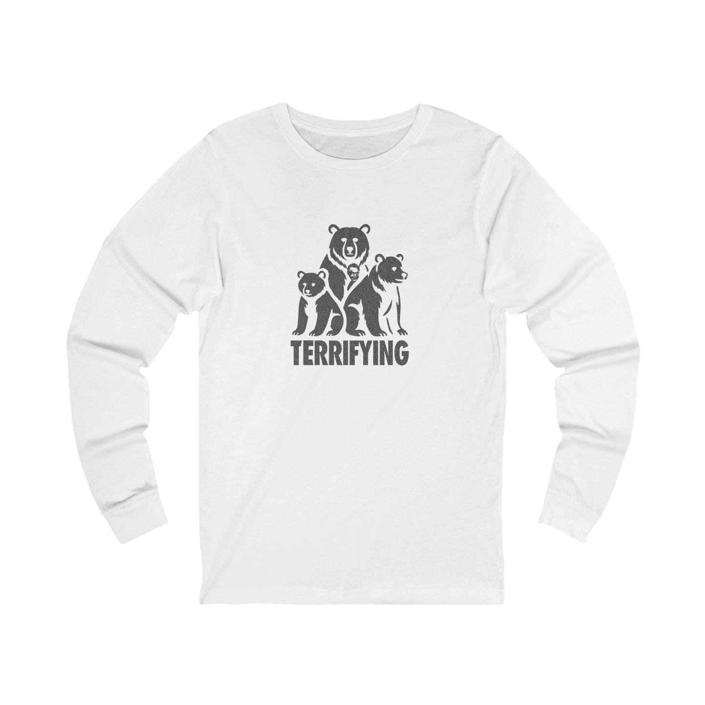 Bears Are Terrifying — Retro Silhouette Long Sleeve (Light)